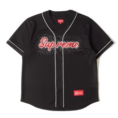 天然石ターコイズ Supreme ラインストーンベースボールジャージ