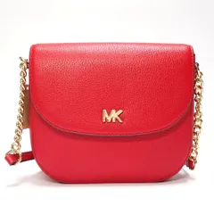 【MICHAEL KORS】マイケルコース　ハーフドーム　クロスボディ　32S8GF5COL 斜め掛け　チェーンショルダー　ポシェット　レザー　美品　中古　未使用　質屋