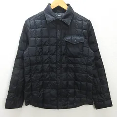 U■ユニクロ/UNIQLO ウルトラライトダウン/シャツジャケット 311-156565【M】黒/men's/G12【中古】■