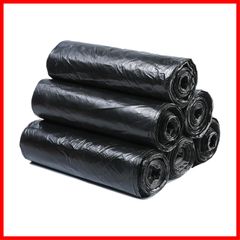 【在庫処分】消臭 抗菌 衛生的 清潔 携帯用トイレ/介護用トイレ/水洗 入り×5セット防災グッズ 20枚 ポータブルトイレ専用 処理袋 非常用/災害用/アウトドア お掃除セット キャンプ用 100回セット 汚物袋 処理袋 簡易トイレ 60×50cm（ブラック）
