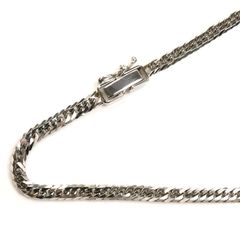 Pt850プラチナ ネックレス 喜平6面Wカット 20.2g 50cm メンズ 中古