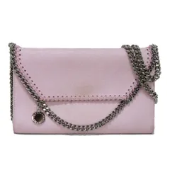 Stella McCartney ステラマッカートニー ファラベラ ウォレット クロスボディヴィーガン シャギー ファブリック セミ グロスグレイン カットチェーン ライラック ショルダーバッグ 581238 W9132 5310