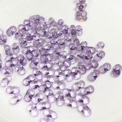 【10g（75〜80個）】ライトアメジスト　チェコビーズ　ファルファーレ