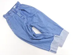 KBF ケービーエフ アーバンリサーチ ロールアップ ワイド デニムパンツ size36/青 ■■ レディース