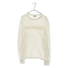 ARMANI COLLEZIONI (アルマーニ コレツィオーニ) ロゴ 刺繍 長袖Tシャツ カットソー シャツ ホワイトのサムネイル