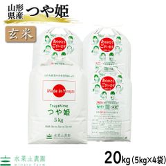 お米 米 玄米 つや姫 20kg（5kg×4袋） 山形県産 令和5年産 古代米お試し袋付き