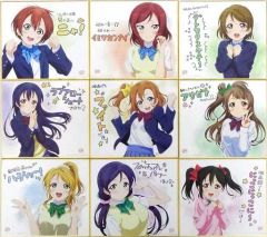 [중고] 종이 제품(캐릭터) 전 9종 세트 신작 복제 미니 색종이 [러브라이브! The School Idol Movie] 4주차 입장자 선물