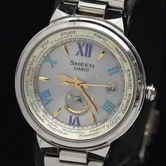 稼働 カシオ シーン SHW-1509 電波ソーラー ホワイト文字盤 レディース腕時計 2000000 NSK　SMZ