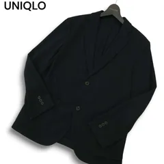 UNIQLO ユニクロ 通年 SLIM FIT★ コンフォート 2B テーラード ジャケット Sz.L メンズ ネイビー