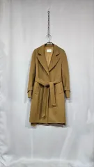 ✨美品✨sandro ウールコート 牛革使用 36 sandro(サンドロ) コート(レディース) - 海外通販のBUYMA