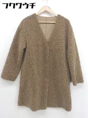 ■ GLOBAL WORK グローバルワーク リバーシブル 長袖 コート サイズM ベージュ系 ブラウン系 レディース  【中古】 【1108030001383】