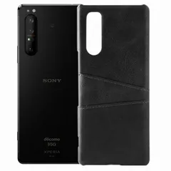 Xperia 1 II ケース SO-51A SOG01 エクスペリア１ マーク2  カード収納 レザー スマート ケース 【Color】 ブラックのサムネイル