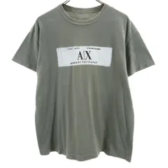 アルマーニエクスチェンジ プリント 半袖 Tシャツ M グリーン系 ARMANI EXCHANGE メンズ