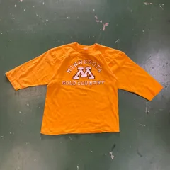 90s USA製 Champion MINNESOTA カレッジTシャツ　7分袖