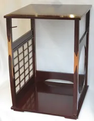 茶道具【好文棚】平安秀穂造 小棚 表千家 共箱付き