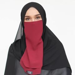 ニコブ Maira II Face Mask Ladies Wear Niqab Moslem Burqa Chiffon ニカブ　ルバンド　ムスリムフェイスカバー　レディース　ムスリムマスク