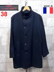 フランス製 90'S ベトラ スタンドカラー ウールコート ブラック 38 VETRA 90年代 シングル