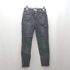 ◇ Θ Healthy denim ヘルシーデニム ダメージ加工 デニム サイズ21 ブラック系 レディース E  【1504240015262】