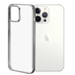 iPhone13 Pro Max ケース アイフォン13プロマックス  メタリック メッキ ソフト ケース 【Color】 シルバー