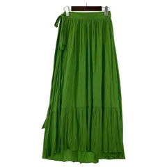 Mila Owen ミラオーウェン  ラップ ギャザースカート size1/ライトグリーン