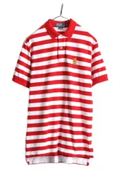 【お得なクーポン配布中!】 クッキークレスト 90s ポロ ラルフローレン ボーダー 鹿の子 ポロシャツ M