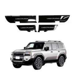 ドアキックガード 専用設計 ドアキックマット ドアトリムカバー ドアパネルカバー ランクル250 汚れ防止 傷防止 インテリアパネル LC250 ステンレス材質 内装パーツ カスタム Uxi.Shop新型ランドクルーザー250系対応 アクセサリー 4点セット