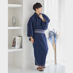 新品メンズ浴衣3点set江戸の藍空（紺） Y4-71