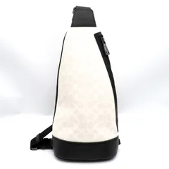 【未使用】 COACH コーチ ドミニク スリング パック シグネシャー キャンバス ショルダーバッグ ボディバッグ CY801 coach チョーク/ブラック