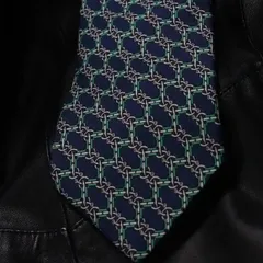 HERMES チェーン柄 ネクタイ