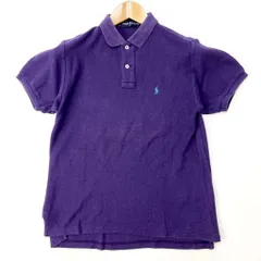 ラルフローレン ☆ RALPH LAUREN 半袖 ポロシャツ パープル M 意外とないナイスカラーリング♪ 春夏 大定番 アメカジ 古着MIX■A211