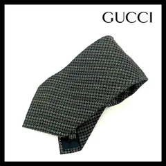 【GUCCI】ネクタイ SILK/シルク 100% ブラック/黒 マルチカラー Gロゴ 総柄 オールドグッチ (MM-429)