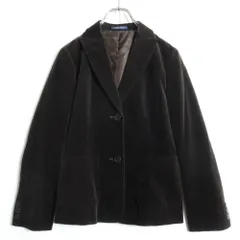 ニューヨーカー★大人上品♪コーデュロイジャケット テーラード サイズ9 ブラウン系 厚手 無地 z15950