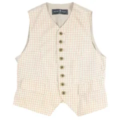 【希少】ARNYS アルニス ベスト レザーベスト 総柄 ロゴボタン キャメル 希少】ARNYS アルニス ベスト レザーベスト 総柄 ロゴボタン キャメル