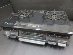 2019年製 中古 動作確認済 Rinnai リンナイ 都市ガス用 ガステーブル KSR641BKL 水無方面焼きグリル ガスコンロ ガス台
