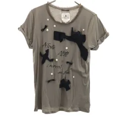 LANVIN en Bleu ランバンオンブルー 半袖 Tシャツ 38 チャコールグレー系 メンズ 古着