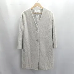 ◇ ⊇ NATURAL BEAUTY BASIC ウール混合 長袖 コート サイズM グレー レディース E  【1503310009941】