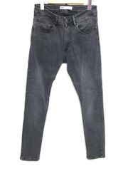 ZARA　ザラ　デニム　ジーンズ　ウォッシュ加工　11号くらい　969626