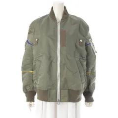 サカイ 21AW ツイルボンバージャケット MA-1 ブルゾン 21-02581M カーキ 1【中古】のサムネイル