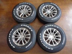 6J-15インチ 6H139.7 +33 ウェッズ プロディータHC 195/80R15 ナスカープラス 中古 ホイール タイヤ 4本