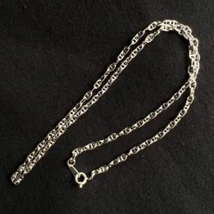 【新商品】50cm アンカーチェーンネックレス  メンズ レディース ネックレス 船 鎖 トレンド ワンポイント 錆びにくい シンプル ペア プレゼントに カジュアル きれいめ ストリートファッション 男性 女性 人気 アクセサリー 留め具付き