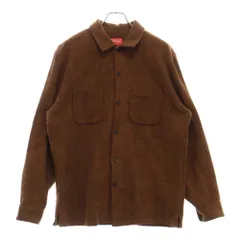 SUPREME (シュプリーム) 22SS Brushed Plaid Flannel Twill Shirt ブラッシュド プレイド フランネル ツイル 長袖シャツ ブラウンのサムネイル
