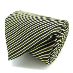 タケオキクチ ブランド ネクタイ ストライプ柄 シルク PO  メンズ グレー TAKEO KIKUCHI 【中古】