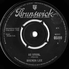 英7” Brenda Lee As Usual 05899 BRUNSWICK /00080