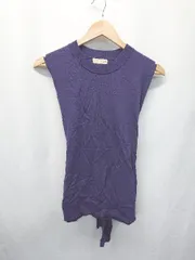 ◇ ⊂ BEAMS HEART ビームスハート ノースリーブ プルオーバー トップス 表記なし ネイビー系 レディース E  【1411070012340】