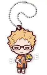 【中古】キーホルダー 月島蛍 「にとたん ハイキュー!! 烏野VS音駒 ラバーマスコット」