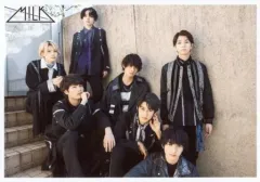 【中古】生写真(男性) M!LK/集合(7人)/横型・膝上・座り・塩崎立ち・右手顎・階段/「変幻自在、ズバッとM!LK」生写真セット -13杯目-