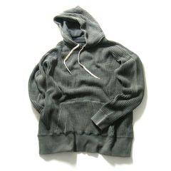 【新品】 SUNNY SPORTS ／ サニースポーツ　パーカー ヘビーウェイト ワッフル生地 サーマル 50S RAGLAN HOODIE チャコール ｜ 春秋冬