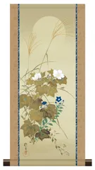 酒井抱一　かえで　掛軸 送料無料 酒井抱一 菊小禽図 掛軸 掛け軸 絵画 : 古都-京都