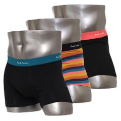 ポールスミス ボクサーパンツ 3枚セット 前閉じ Paul Smith Men's Trunk 3pack 3枚組 M1A 914 M3PK32 79 Black Cotton/Elastane S/M/Lサイズ