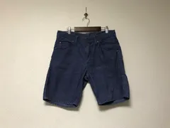 本物リーLEEコットンコーデュロイショートパンツメンズサーフアメカジミリタリーストリートスケーターワークビジネススーツモードゴルフドレスS青ブルー